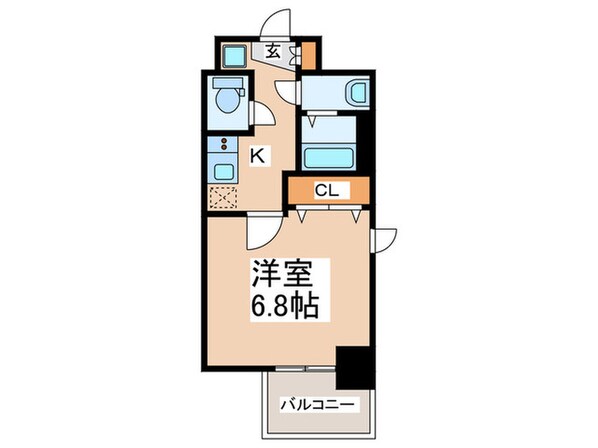 フォーリアライズ難波シエロの物件間取画像